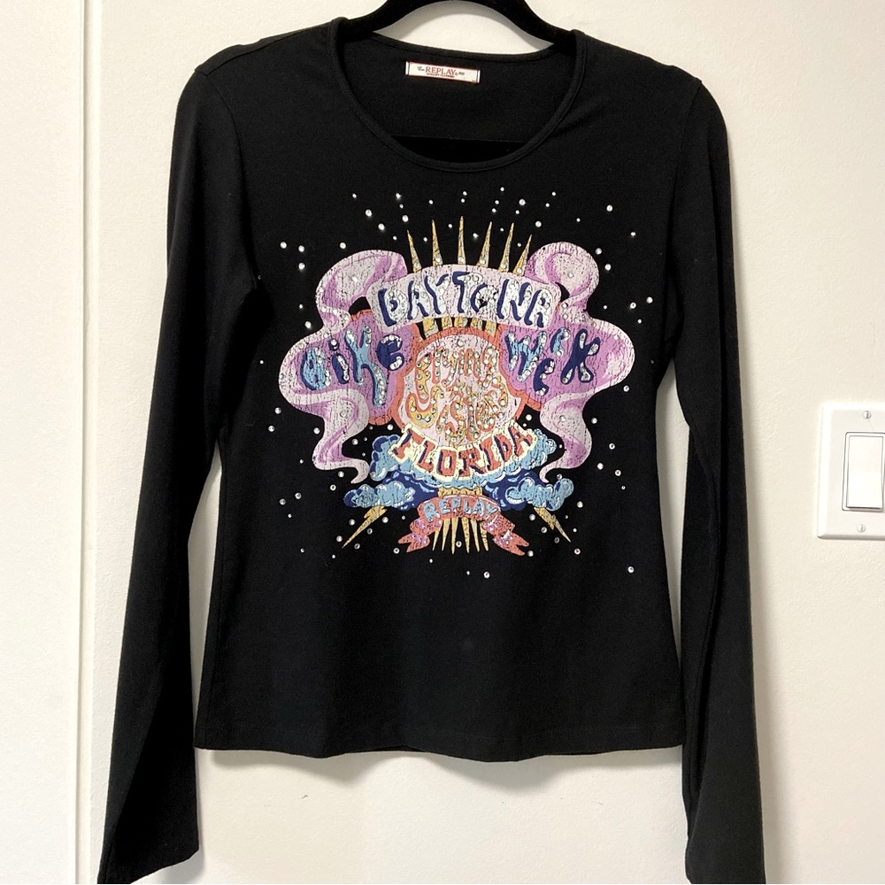 REPLAY Black Longsleeve Shirt